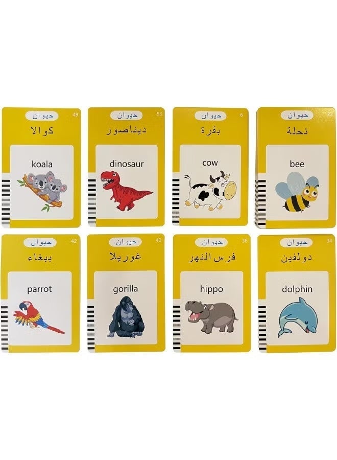 آلة تعلم الحروف العربية الإنجليزية ثنائية اللغة للأطفال - لعبة بطاقة فلاش تفاعلية مع الصوت والأبجدية التعليمية ولعبة تعلم الكلمات لأطفال ما قبل المدرسة ، هدية مثالية لعيد الميلاد والعيد - لون: أزرق - Image 4